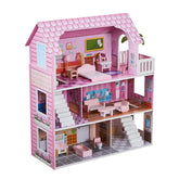 FIJN Small Red Roof Dollhouse - Kids Haven